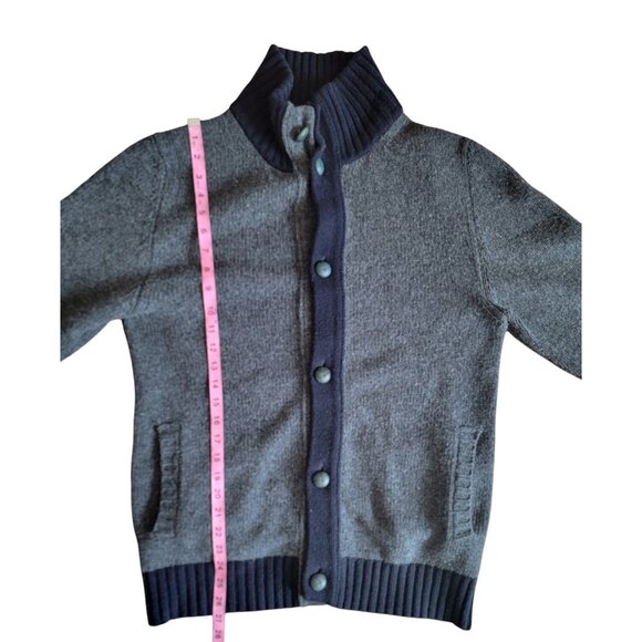 Etro XL Mens Wool & Goatskin Cardigan Sweater - Picture 7 of 10